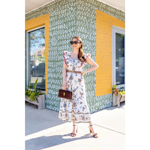 NWT Tuckernuck x Studio McGee Terracotta Cotton Nora Dress Red Chintz Size Small - Picture 9 of 16